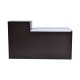 Zapatero Negro Blanco MDF PU 95x57x30cm...