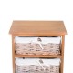 Auxiliary wardrobe with 5 drawers - wicker and wood.