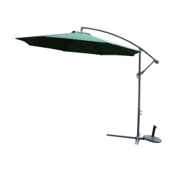 Parasol inclinable de jardin ou patio - vert foncé.