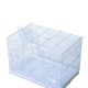 Gabbia uccelli 60 x 41 x 41cm ferro bianco e pp.