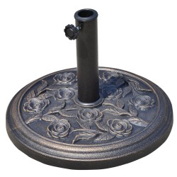 Bronze resin umbrella base Ω 45.5 x 34 cm.