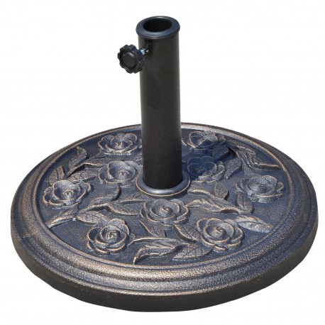 Bronze resin umbrella base Ω 45.5 x 34 cm.