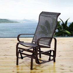 Chair for exterior - brown - steel ...