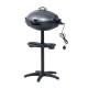 Barbecue electric grid silver and black steel alu.