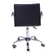 Chaise de bureau pu + pvc noir 52,5x54x82-94cm...