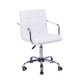 Office chair pu + white pvc 52,5x54x82-96cm...