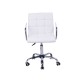 Office chair pu + white pvc 52,5x54x82-96cm...