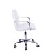 Office chair pu + white pvc 52,5x54x82-96cm...