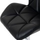Bar chair pu + black iron 49,5x55x90-111cm...