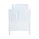 Lettino per bambini in legno rosa 140x70x147cm...