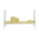 Baby cot yellow wood 140x70x147cm...