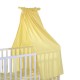 Cama de bebê de madeira amarela 140x70x147cm...