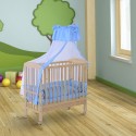 Baby cot blue wood 90x54x140cm...