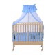 Babybett blau Holz 90x54x140cm...