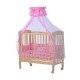 Baby cot pink wood 90x54x140cm...