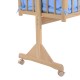 Babybett blaues Holz 94x50x140cm...