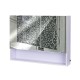Badezimmer Spiegel weißes Glas 60x80x15cm...