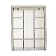 Armario Plegable Tela Crema 131x46x169cm...