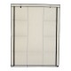 Faltbarer Kleiderschrank Stoff Creme 131x46x169cm...