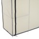 Folding wardrobe cream fabric 88,3x46x169cm...