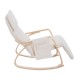 Silla de Relax Madera Beige 66,5x88x97,5cm...