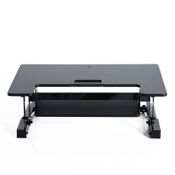 Tragbarer Tisch für Computer – schwarze Farbe.