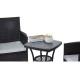 Set of 1 table and 2 chairs for terrace and garden ...