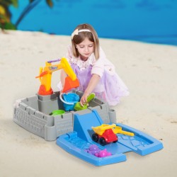 Pátio de praia ou playground para crianças que incl.