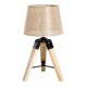 Modern and original table lamp with tripod base.