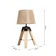 Modern and original table lamp with tripod base.