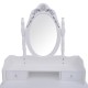 Dresser + espelho e stool mobiliário maqu branco.