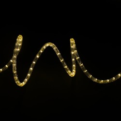 HomCom Cadena Luces LED de Alambre Impermeable Decoración para Navidad Blanco Calido 20M