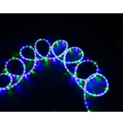 Chaîne homcom led lumières imperméable fil décoration pour Noël lumière multicolore 20m
