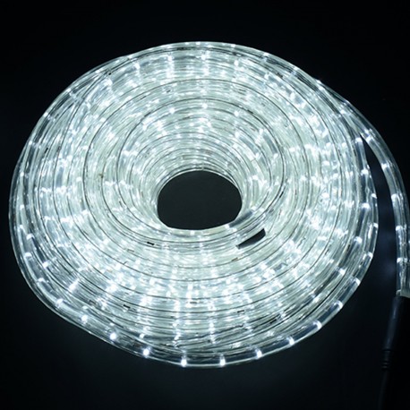 HomCom Cadena Luces LED de Alambre Impermeable Decoración para Navidad Blanco Frio 5M
