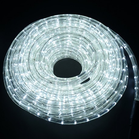 Homcom catena led luci impermeabile filo decorazione per Natale bianco freddo 5M