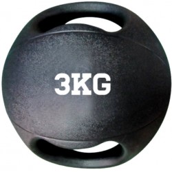 MEDICINAL BALL RUBBER WITH GRIPS - 3 KG / 4 KG