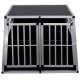 Pawhut hermetic transport cage for dogs - aluminum and plywood - 104x91x69cm