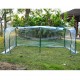 Outsunny estufa transparente para jardim ou terraço - aço, plástico e polietileno - 200x100x80 cm