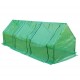 Homcom petite serre avec fenêtres - couleur verte - tubes en acier et pe 140 g/m2 - 270x90x90cm