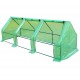 Homcom Invernadero Pequeño con Ventanas - Color Verde - Tubos de Acero y PE 140 g/m2 - 270x90x90cm