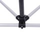 Soporte tipo Caballete para Reparación de Bicicletas - Color Negro y Plata - Acero - 100x56x190cm