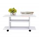 Table cabinet furniture tv tv wood with wheels color white