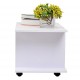 Table cabinet furniture tv tv wood with wheels color white