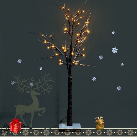 Decorazione albero di Natale con corda 32 luci led...