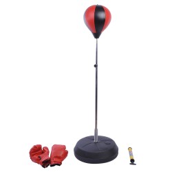 Punching ball foot boxing bag training mma sports with gloves and stain