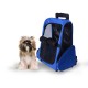 Carrello del cane 2 in 1 carrello della borsa 36x30x49 cm Animali domestici blu