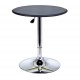 Height adjustable bar table hydraulic pub vinyl black height Ø63 diameter