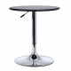 Height adjustable bar table hydraulic pub vinyl black height Ø63 diameter