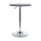 Height adjustable bar table hydraulic pub vinyl black height Ø63 diameter