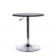 Height adjustable bar table hydraulic pub vinyl black height Ø63 diameter